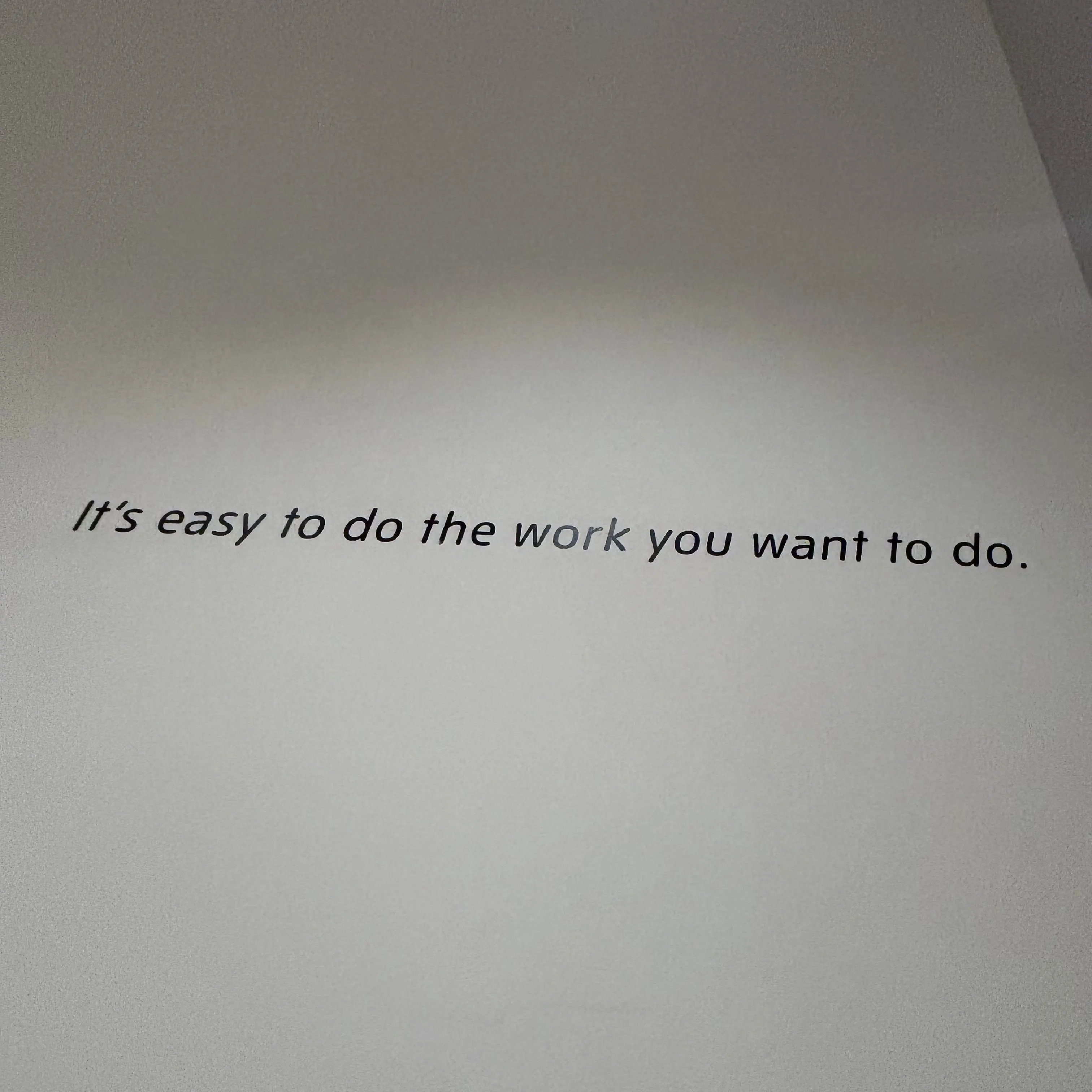 It's easy to do the work you want to do. From 'A Poem About Ease' by Tourmaline